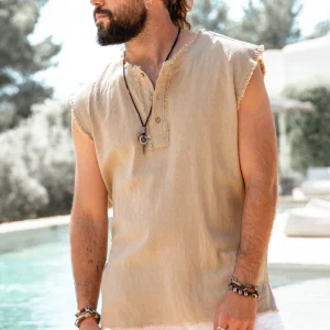 Sleeveless Top Raf Sand