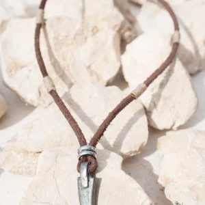 Necklace Tooth Rambut Brown