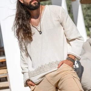 V-neck Shirt Raf Ivory