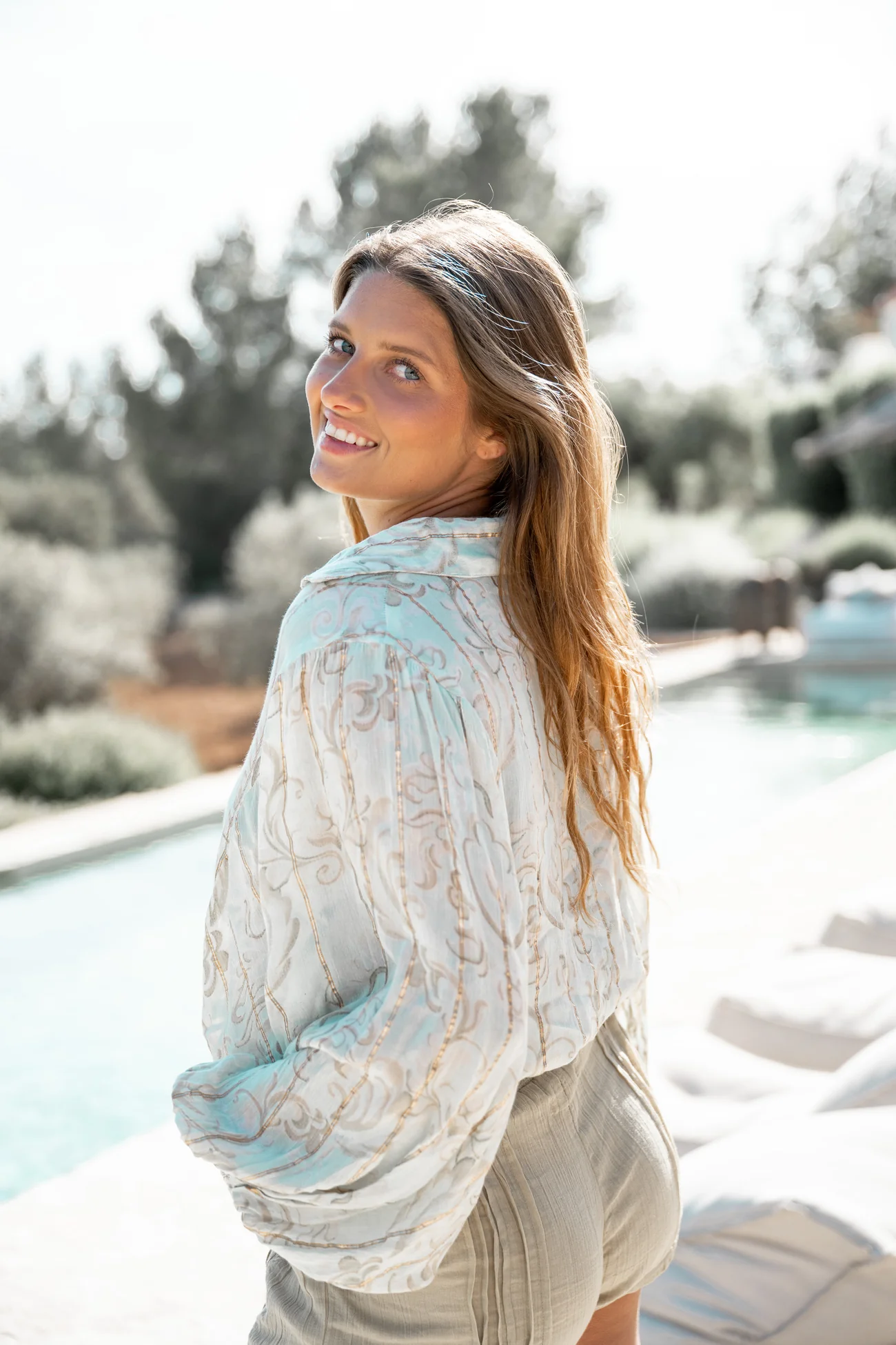 Blouse Briso Baroque Mint Print - Afbeelding 4