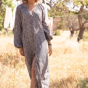 Long Dress Blouse Leopard Loja