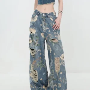 Bloemen Jeans Dames