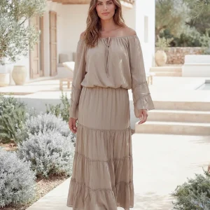 Blouse Yira Boho Taupe