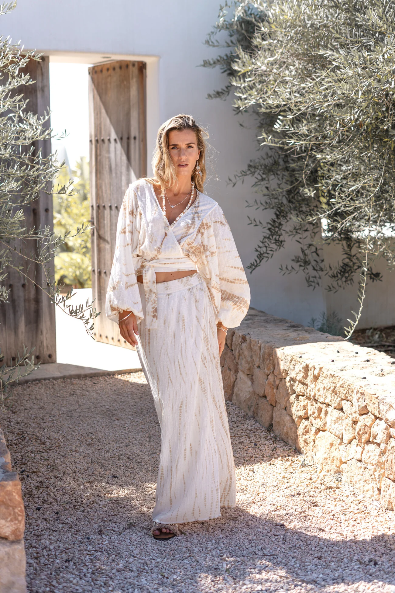 Wrap Top Alma Sera Ivory - Afbeelding 8