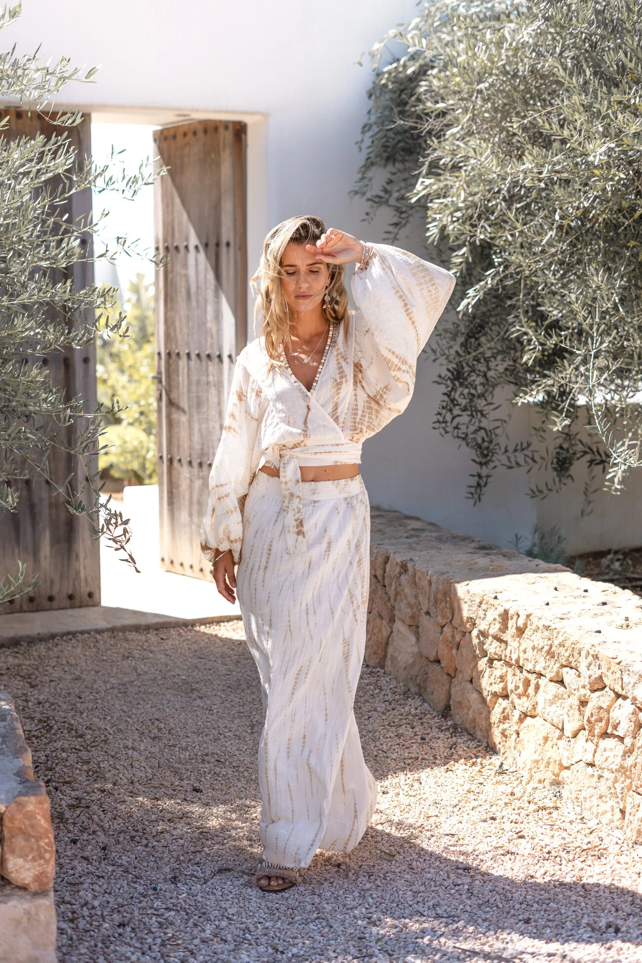 Wrap Top Alma Sera Ivory - Afbeelding 3