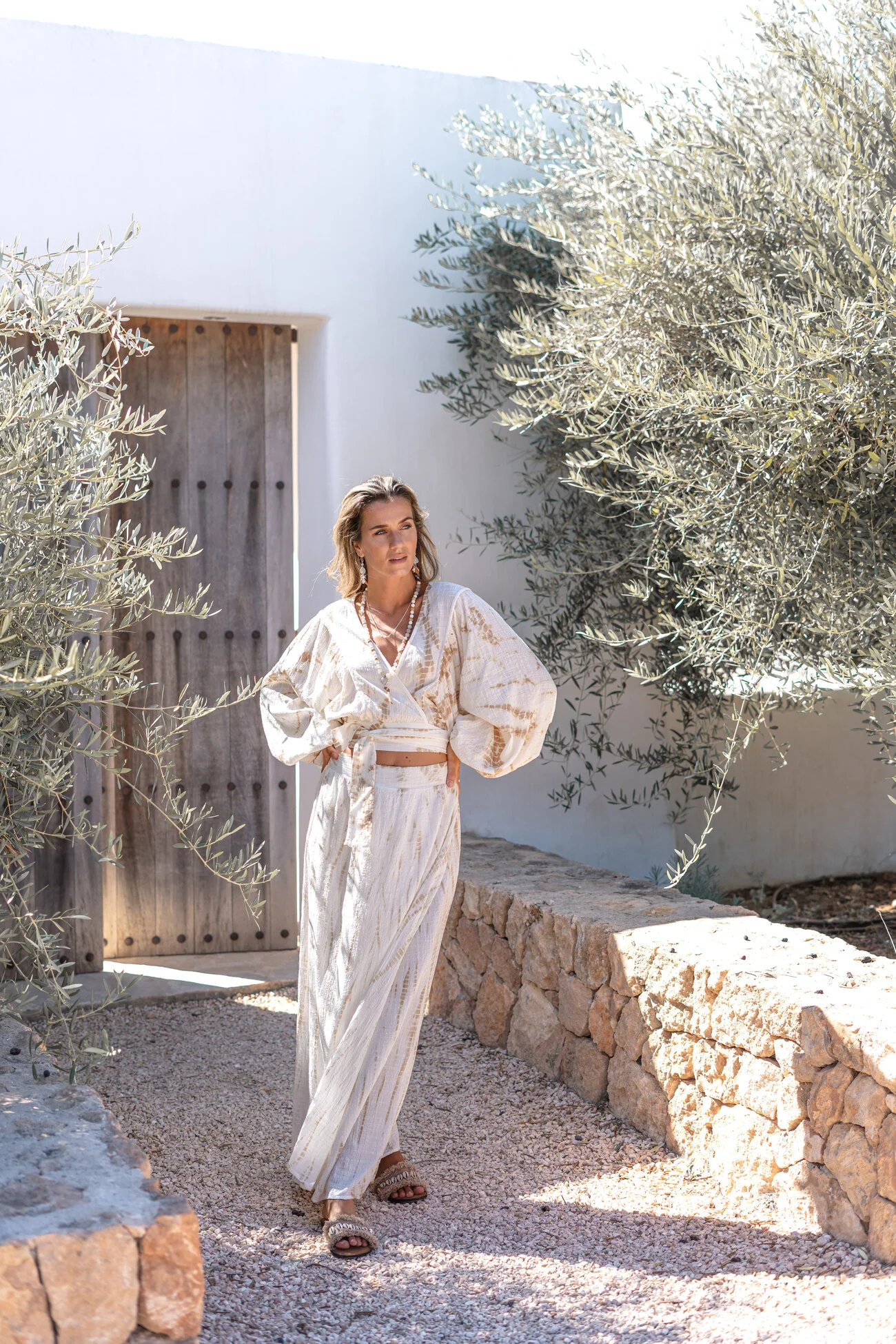 Wrap Top Alma Sera Ivory - Afbeelding 6