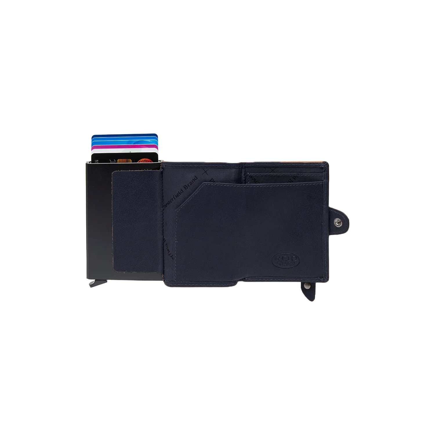 Leren Pashouder - The Chesterfield Brand Baldwin Navy - Afbeelding 5