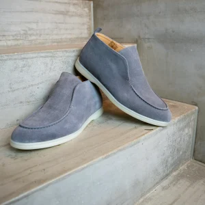 Slip-on Boat loafers High - Grijs