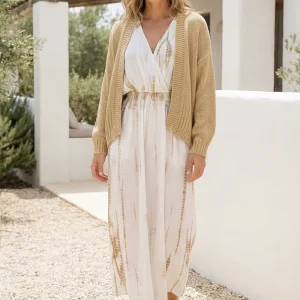 Cardigan Pura Trenza Sand