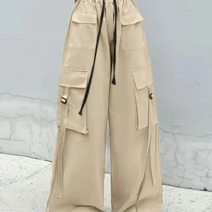 Cargo Broek Dames Creme