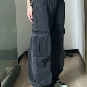 Cargo Broek Dames Donkerblauw