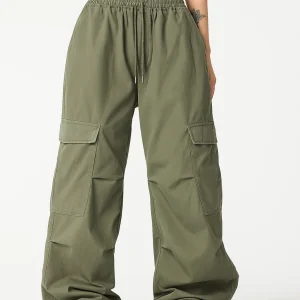 Cargo Broek Dames Olijfgroen