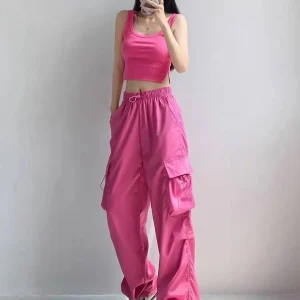 Cargo Broek Dames Roze