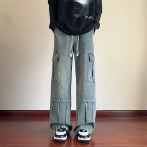 Cargo Broek Heren Lichtblauw