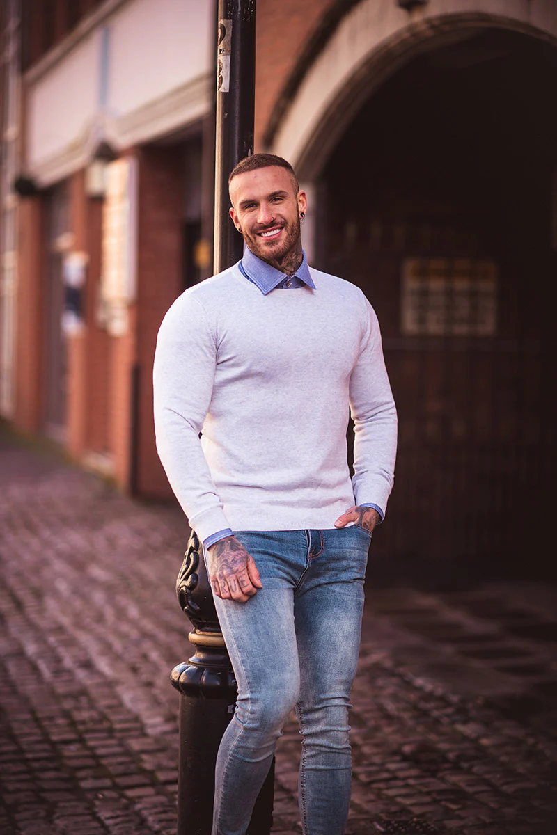 Cavani KN101 Ecru - Gebreide trui voor heren - Afbeelding 8