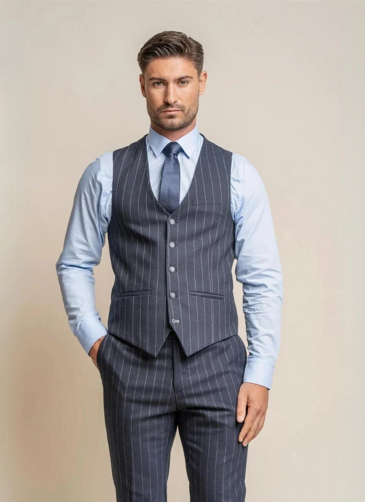 Cavani - Gilet Navy Blauw Invincible