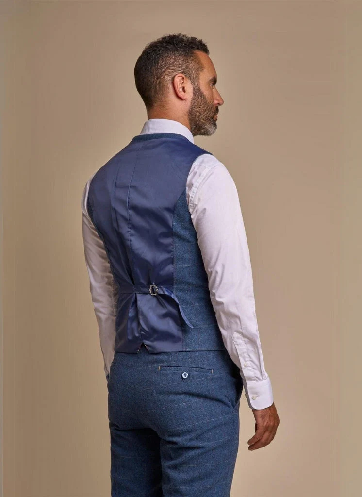 Cavani - Gilet Carnegi Navy Tweed - Afbeelding 3