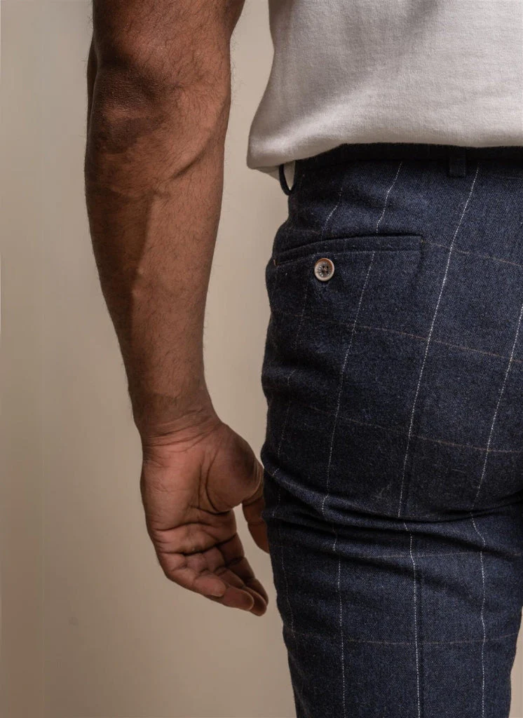 Cavani - Pantalon Ruitpatroon Angels Navy Blue - Afbeelding 3