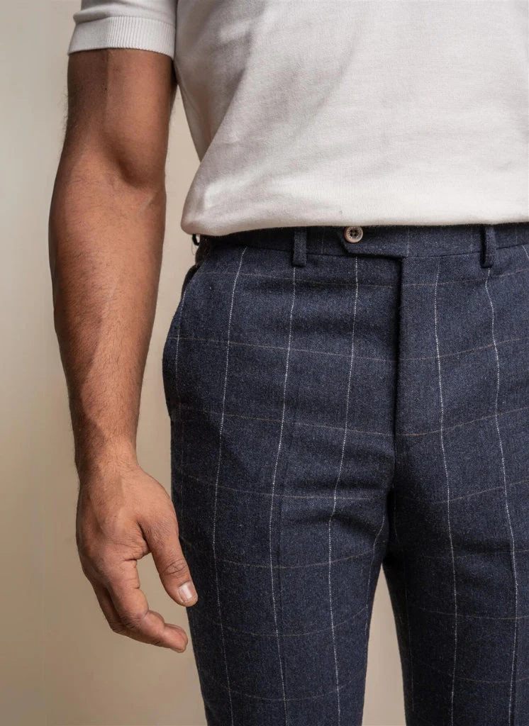 Cavani - Pantalon Ruitpatroon Angels Navy Blue - Afbeelding 4