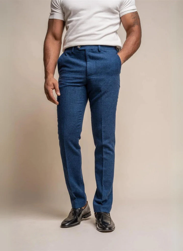 Cavani - Pantalon Tweed Orson Blue - Afbeelding 2