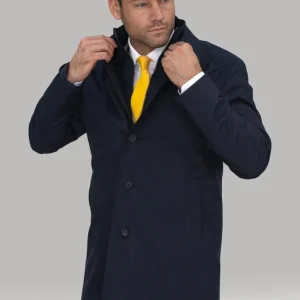 Cavani Brando Mac Coat - Navy