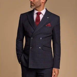 Cavani Caridi - Colbert Navy Blue Double Breasted