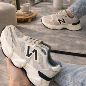 Sneaker Dana lichtbeige met zwart