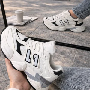 Sneaker Dana wit zwart