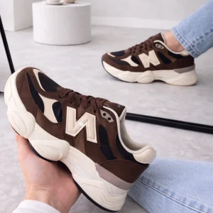 Sneaker Dana donkerbruin