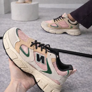 Sneaker Elva roze- zwart