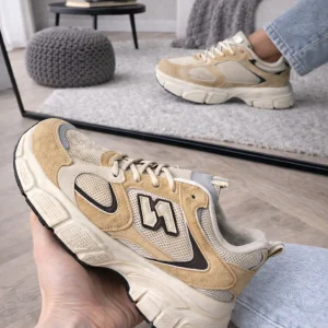 Sneaker Elva donkerbeige