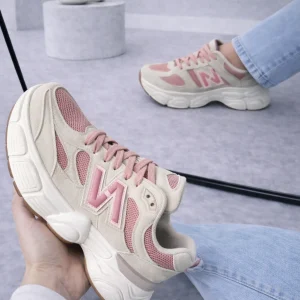 Sneaker Dana roze-beige
