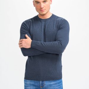 Cavani Connall Navy - Gebreide trui voor heren