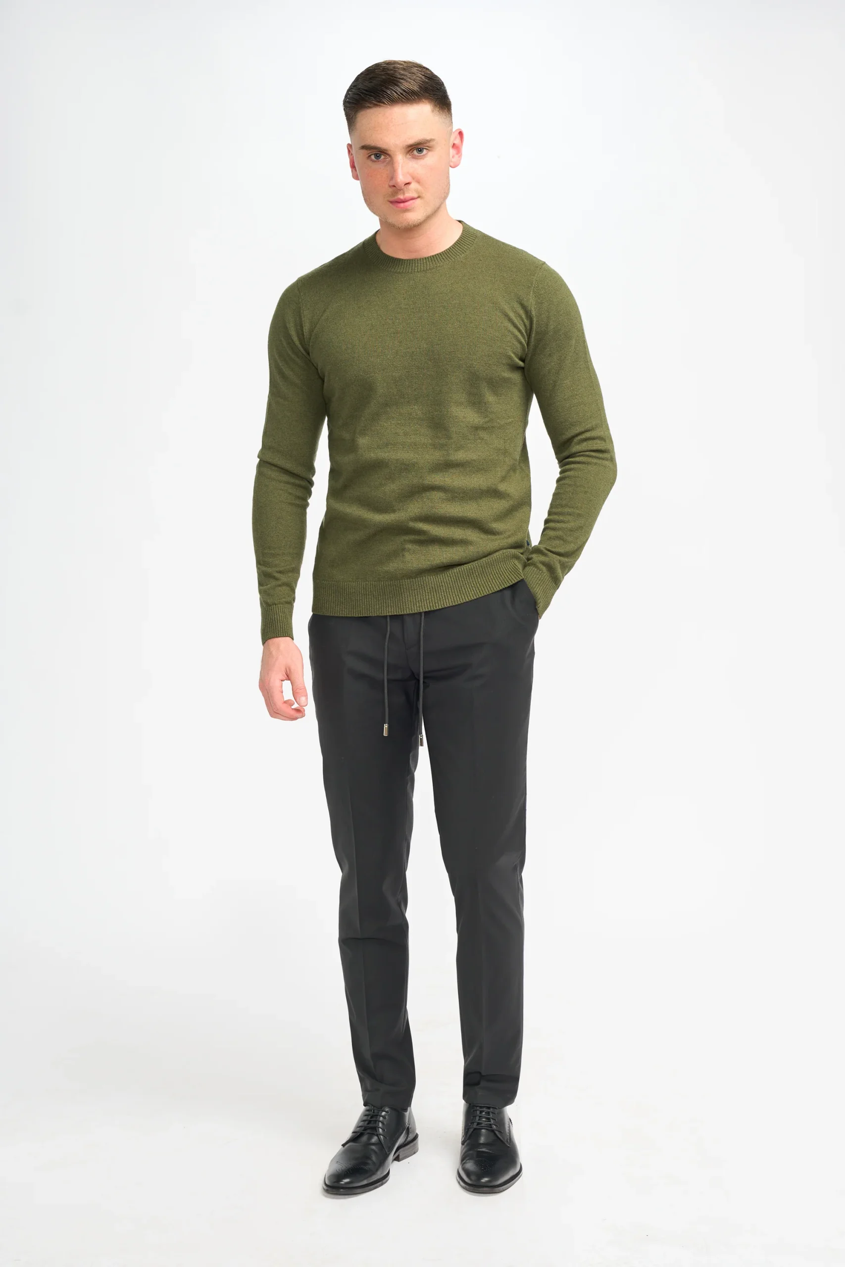 Cavani Connall Olive - Gebreide trui voor heren - Afbeelding 5