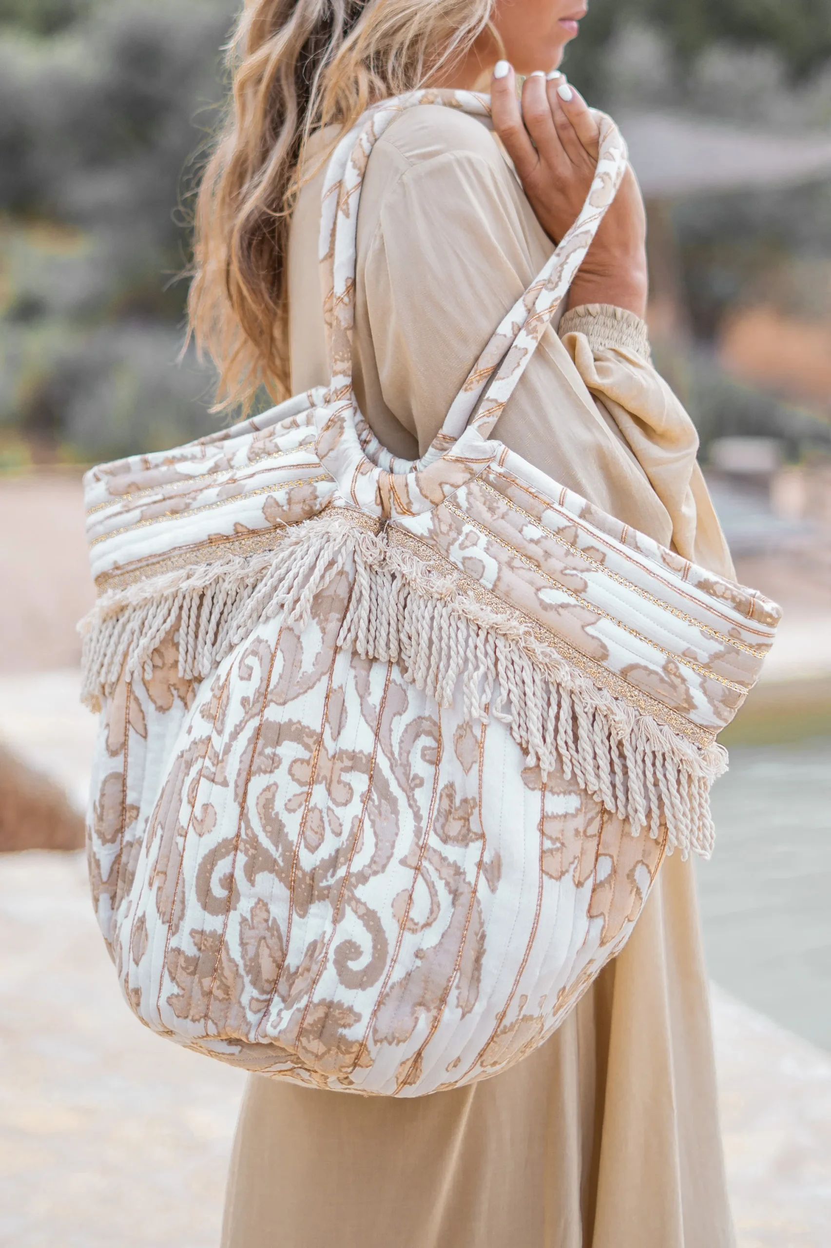 Bag Elvio Baroque Ivory