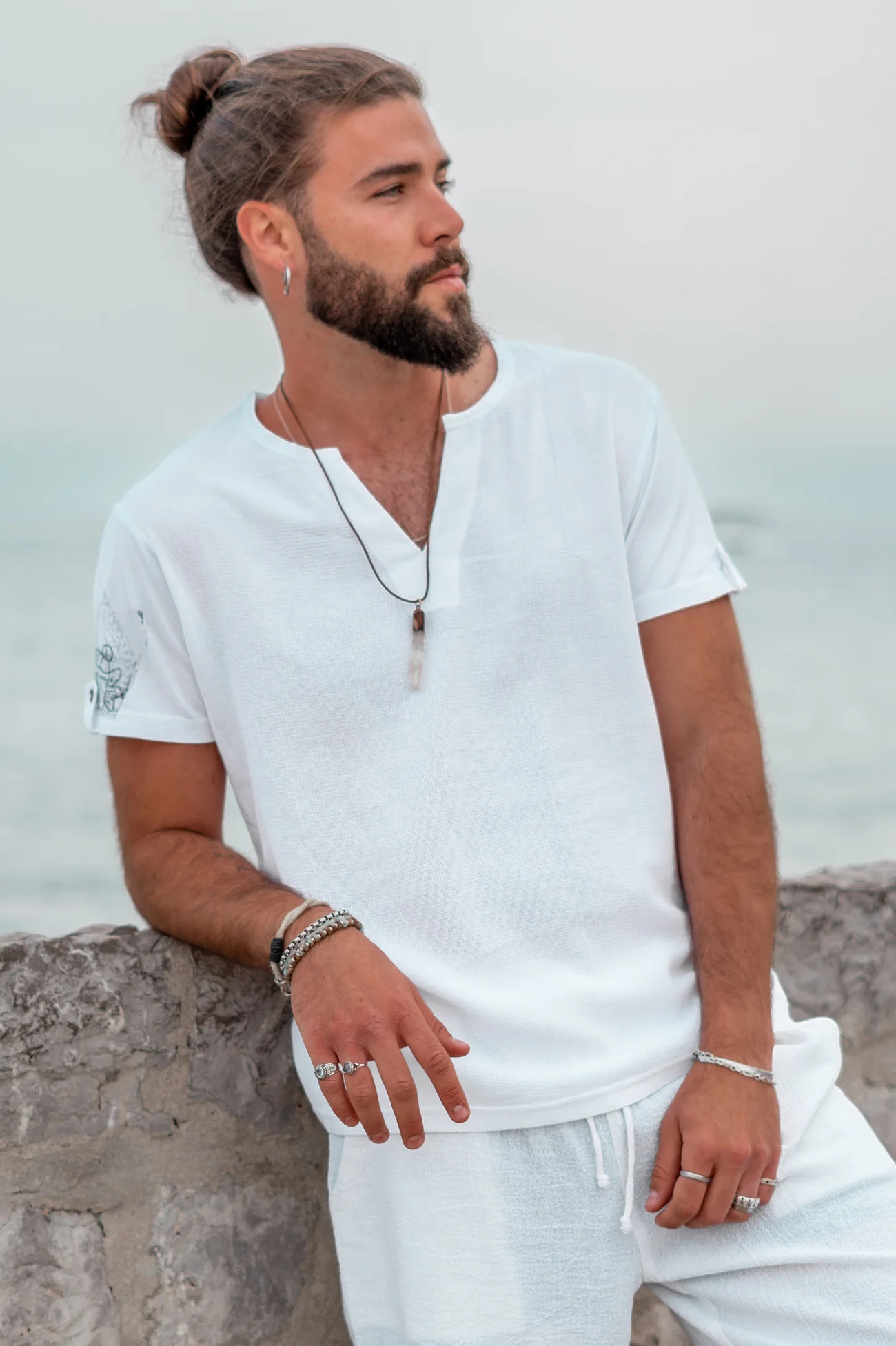 Shirt Chano Mandala White - Afbeelding 5