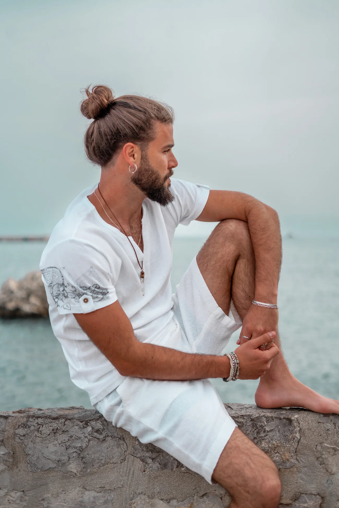 Shirt Chano Mandala White - Afbeelding 6