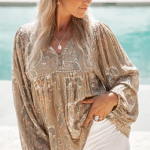 Blouse Kiki Barok Khaki