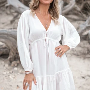 Dress Eva Plain Ivory