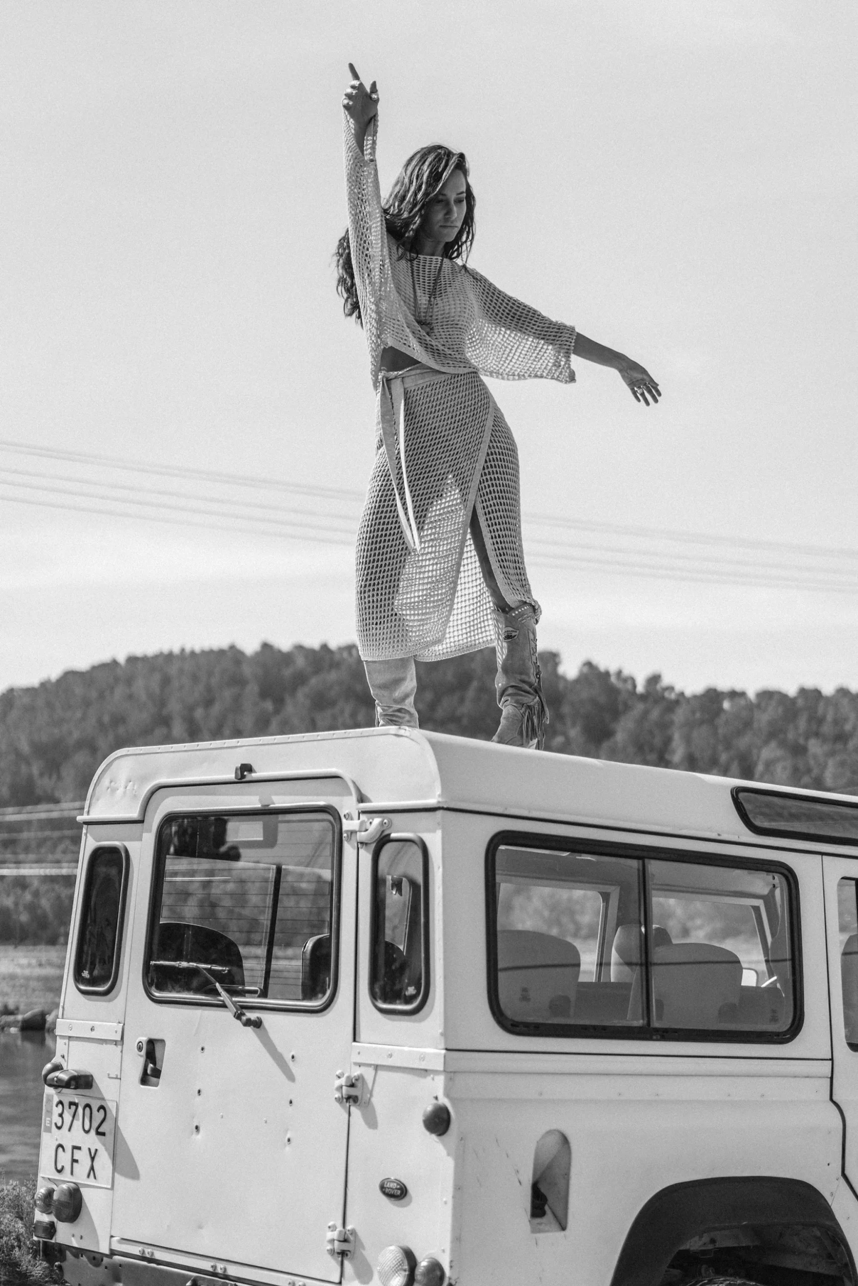 Ada Knitted Wrap Skirt Light Beige - Afbeelding 4