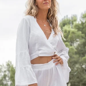 Wrap Top Adri Plain White