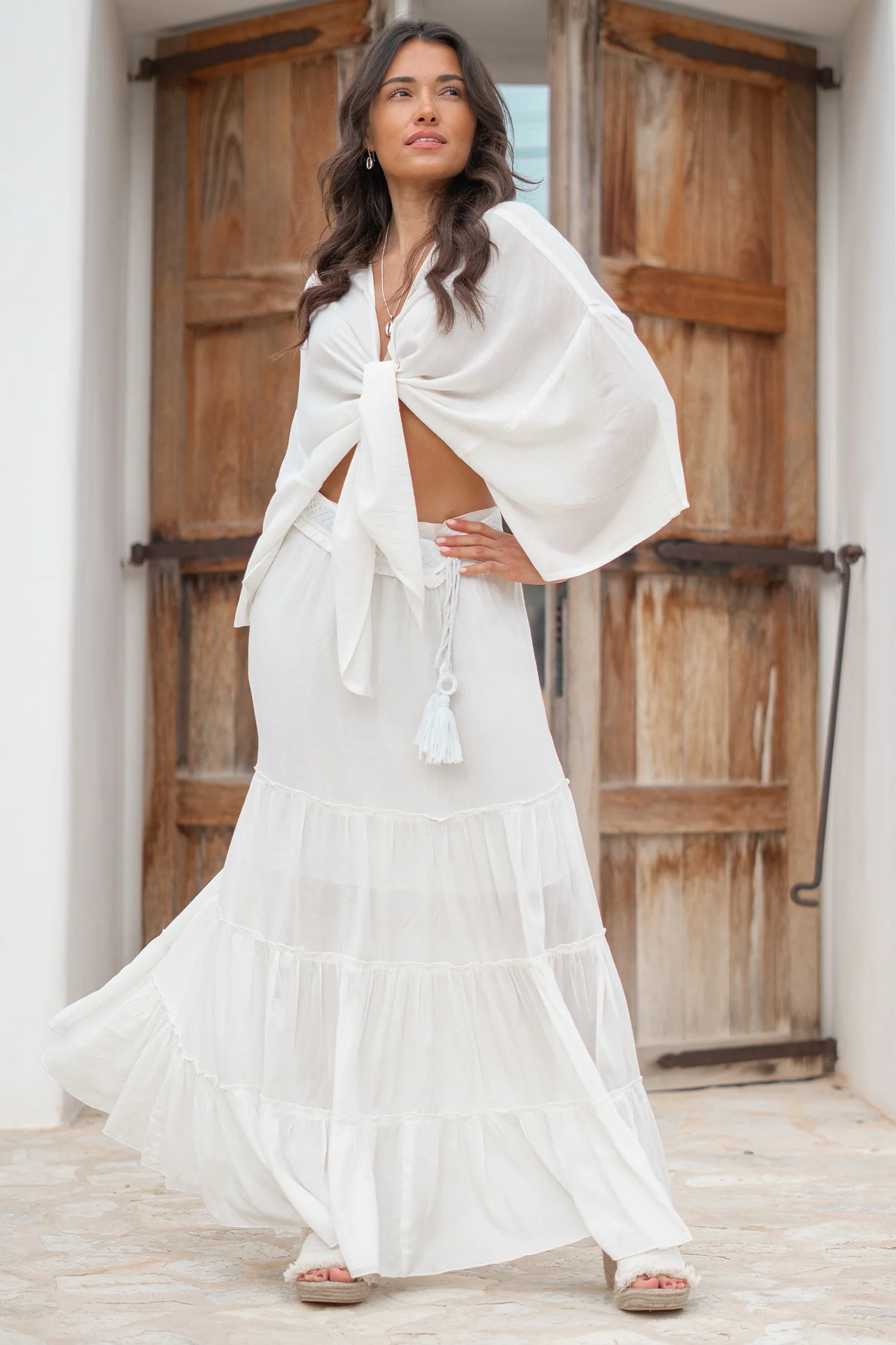 Gypsy Skirt Lucia Beige - Afbeelding 3