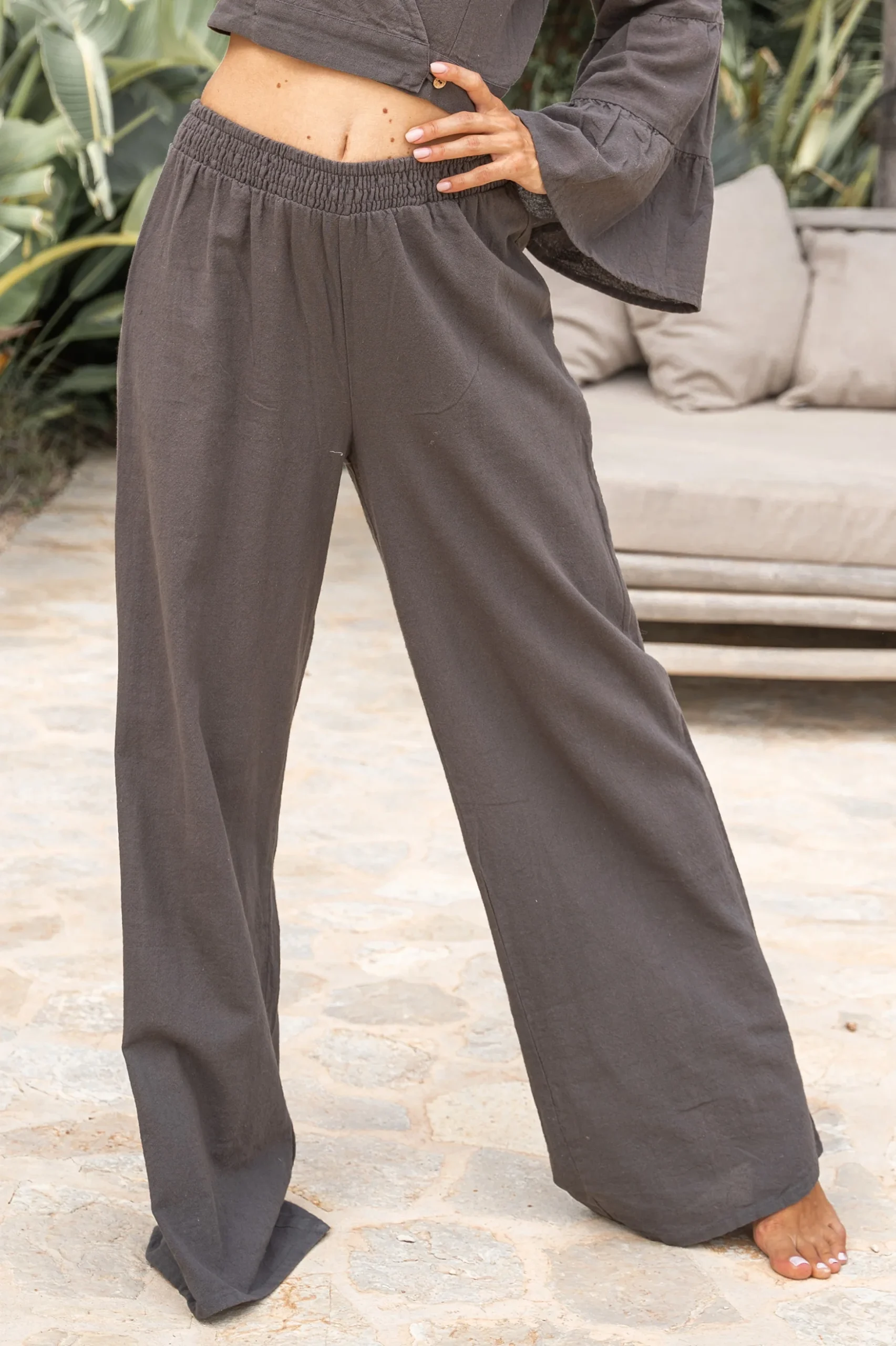 Pantalon Tonia Plain Dark Anthracite