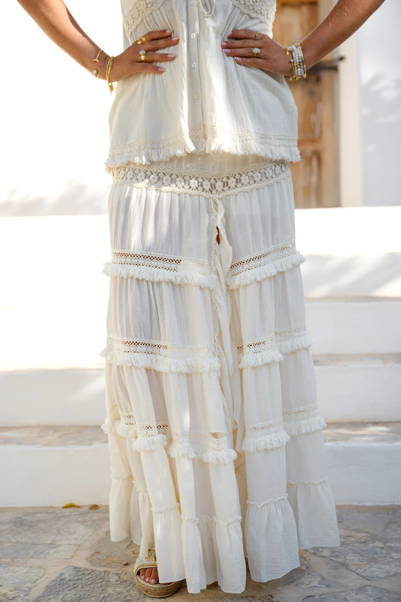 Gypsy Skirt Marlota Ellis Ivory - Afbeelding 5
