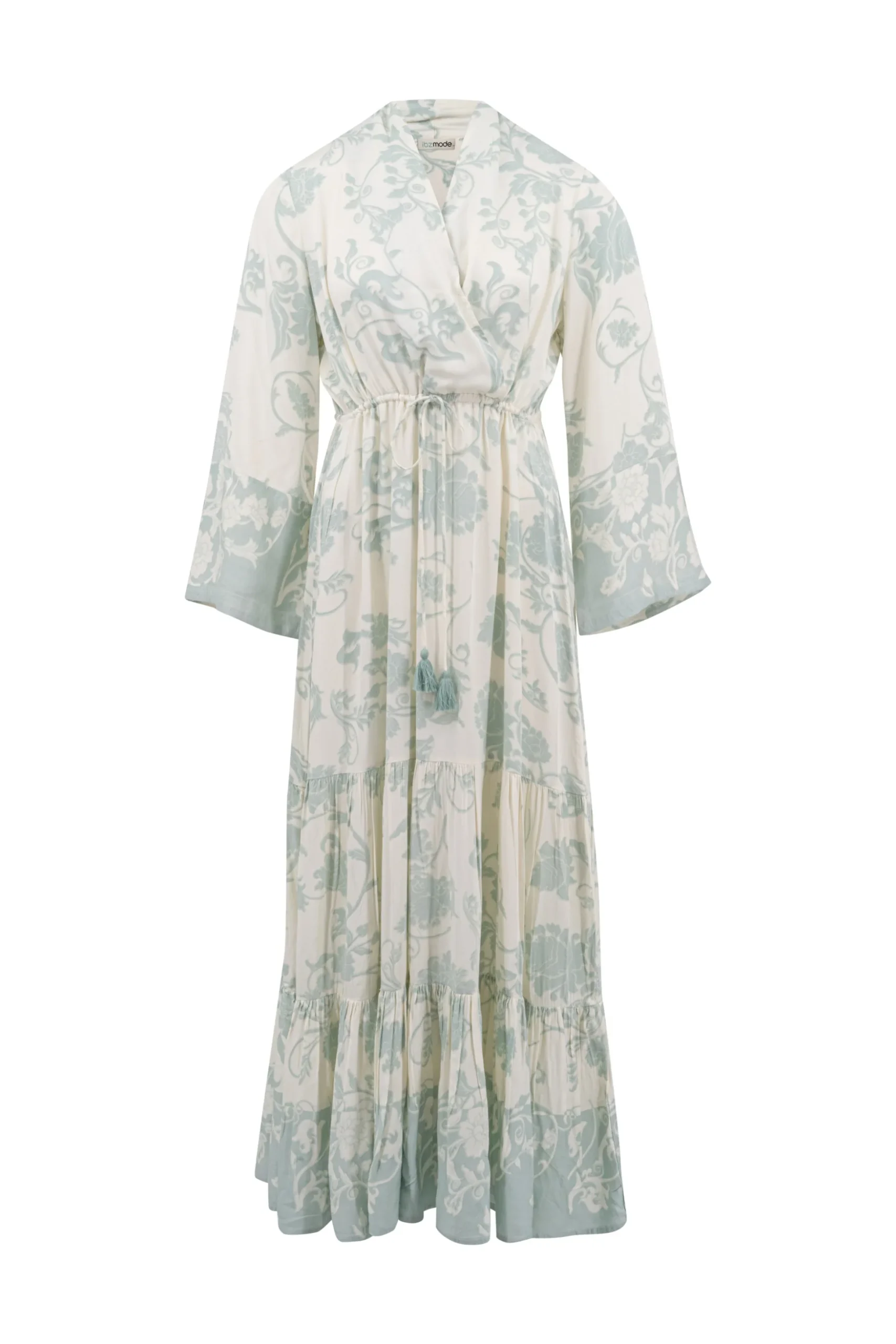 Dress Perla Luz Ivory with Pale blue - Afbeelding 6