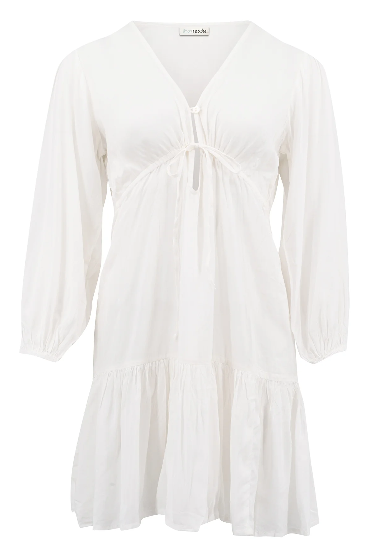 Dress Eva Plain Ivory - Afbeelding 4