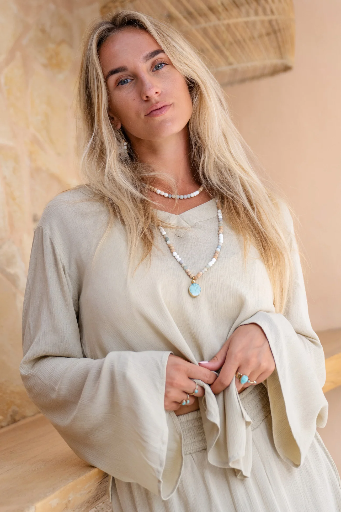 Blouse Sirena Beige - Afbeelding 3