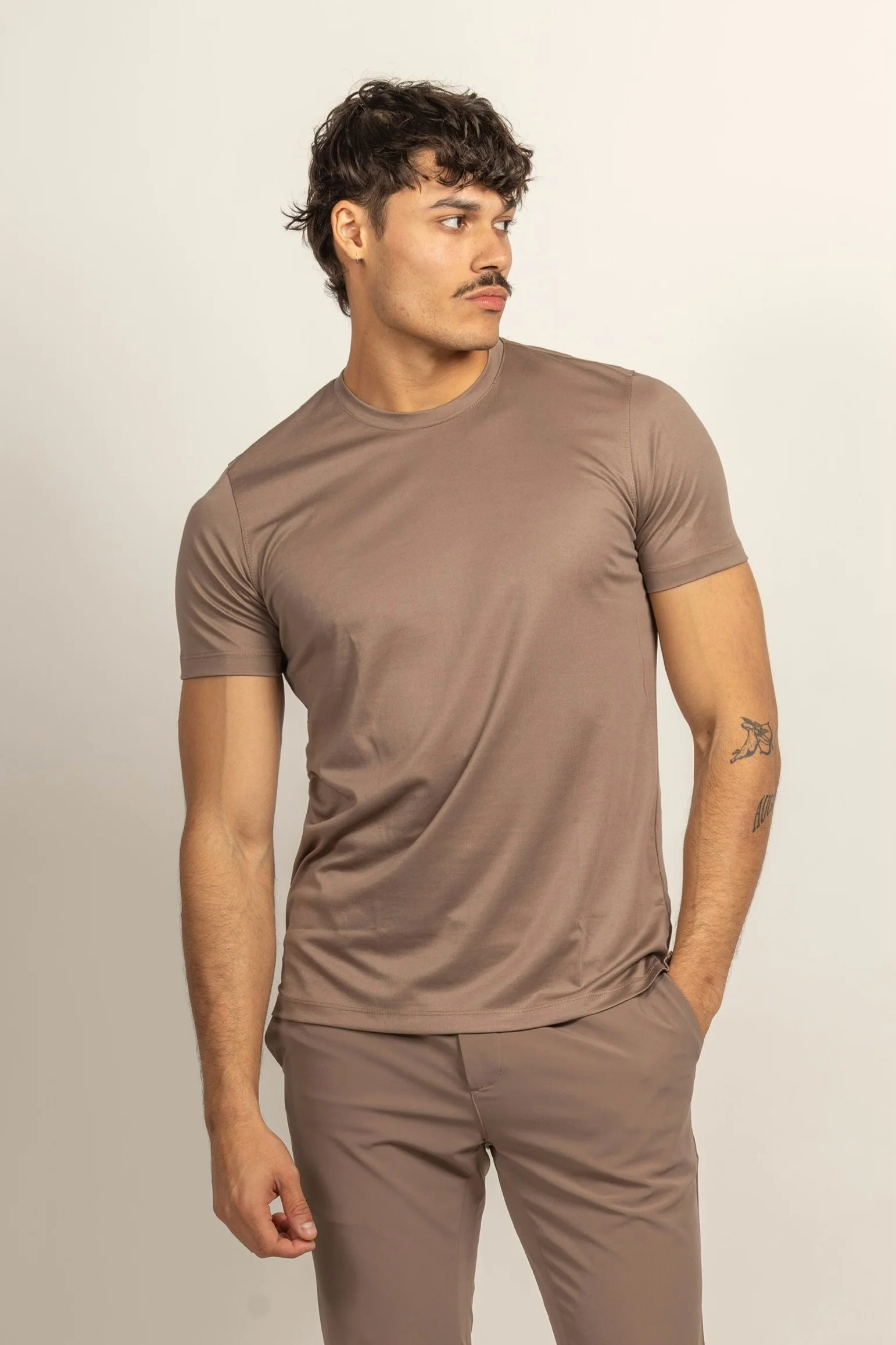 Mercerised Glans Luxury T-Shirt - Afbeelding 2