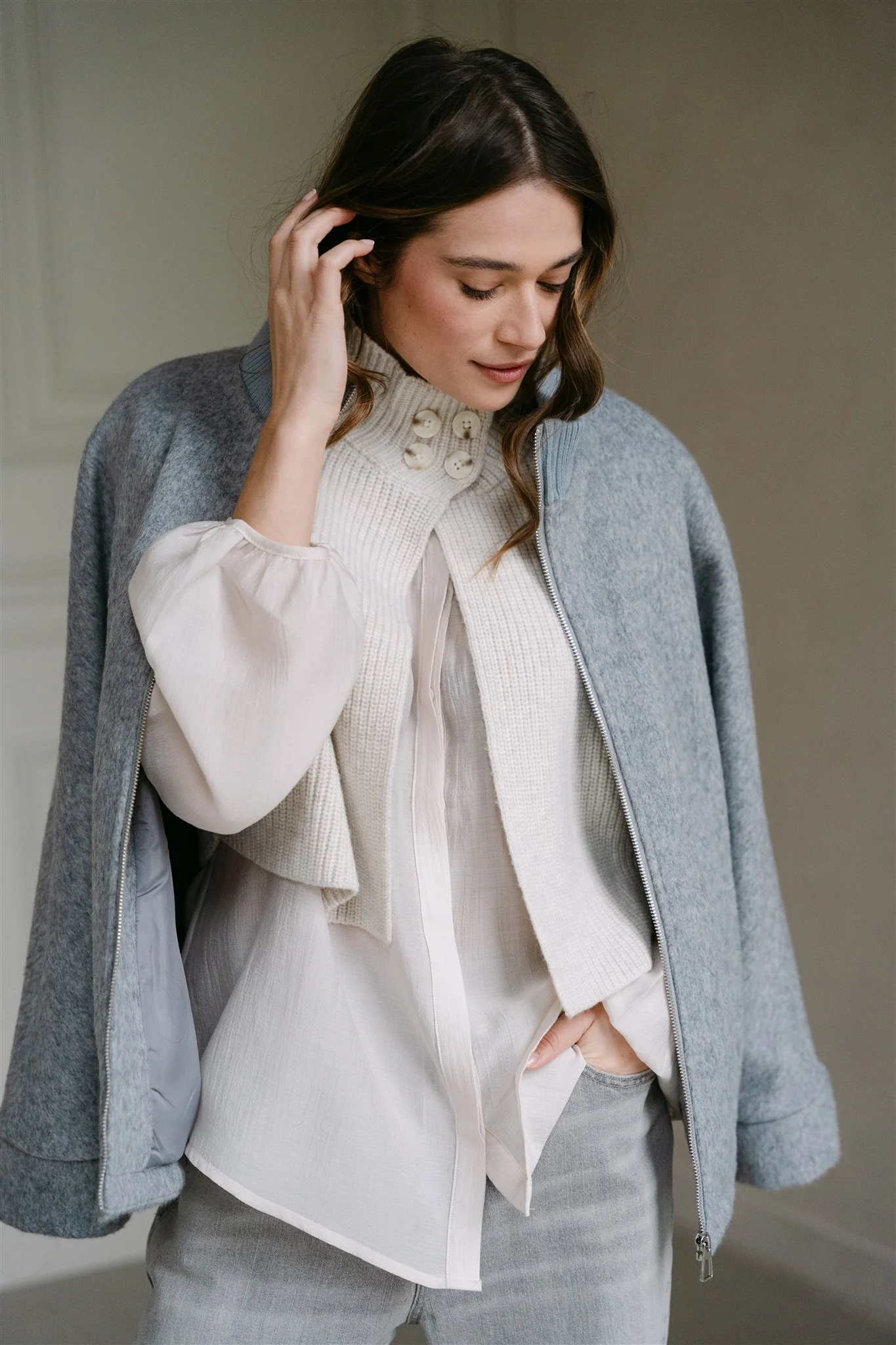 Blouse Peer | Aímée the Label | Off-white - Afbeelding 5