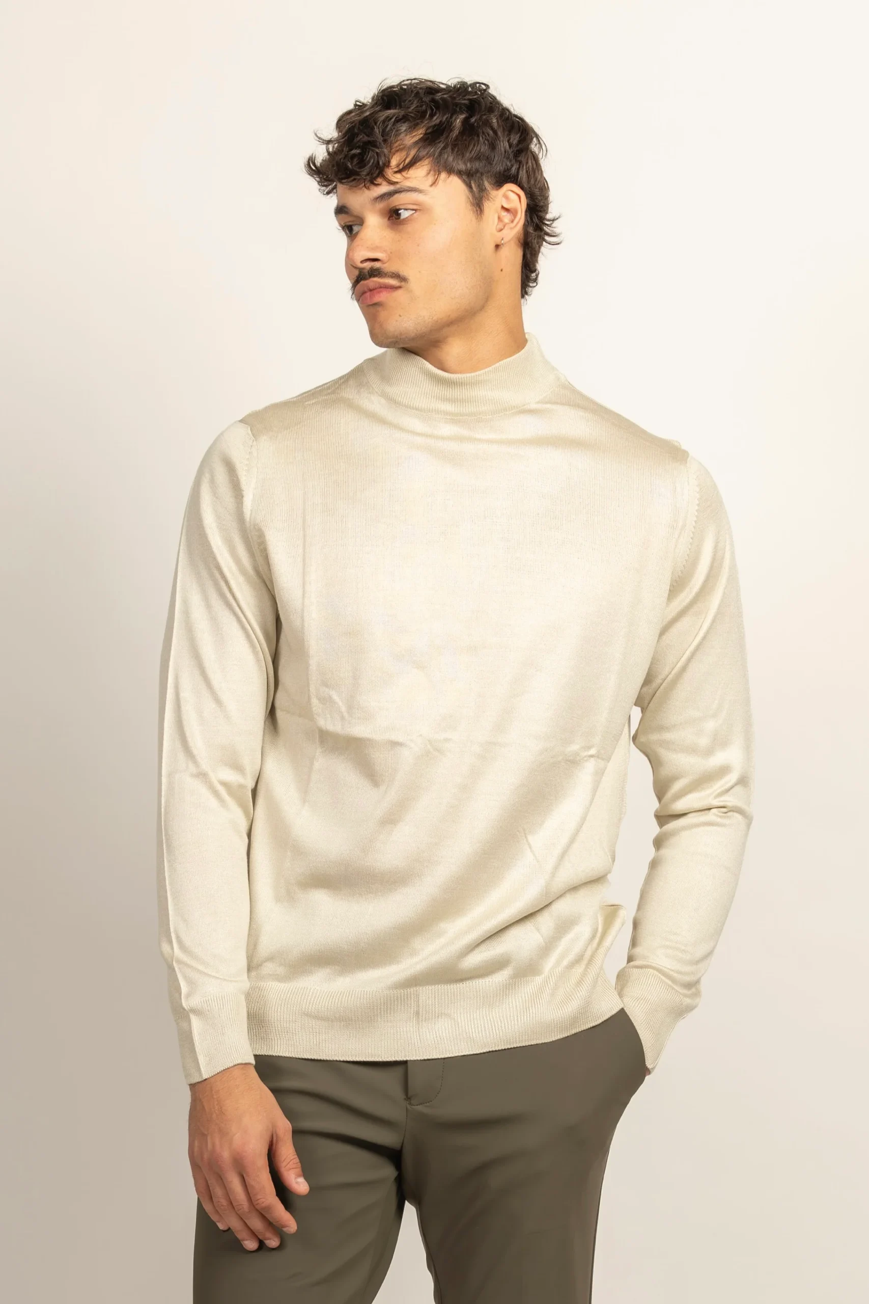 WOOL-BLEND Glans Turtle Neck - Afbeelding 4